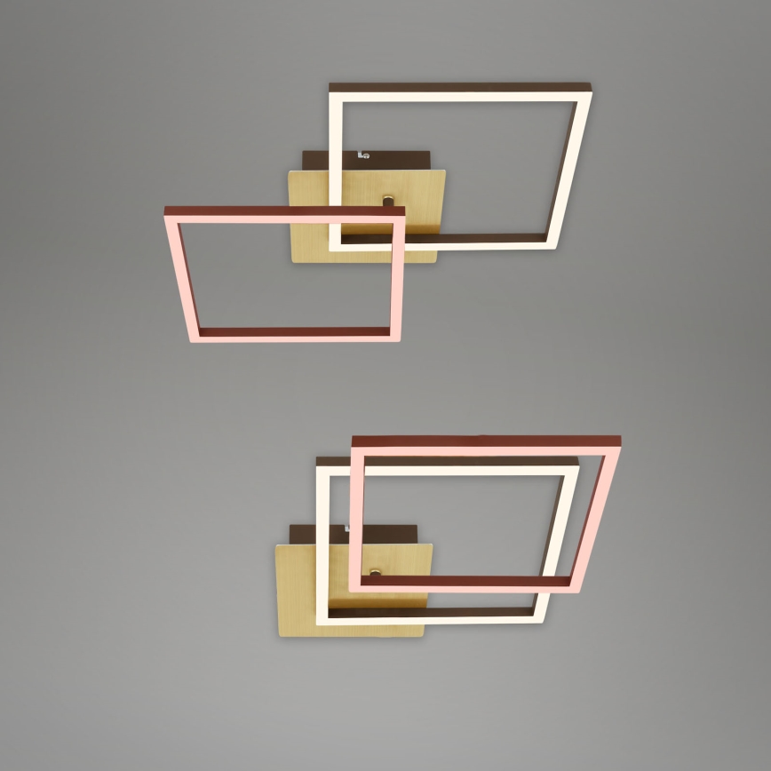 Briloner 3210-017 - LED dæmpbar loftlampe FRAME 2xLED/11W/230V i guld