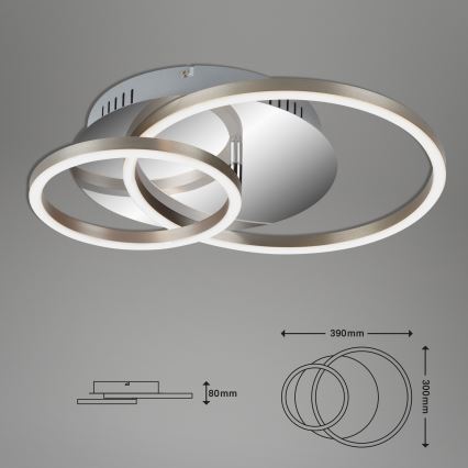 Briloner 3222-018 - LED loftlampe dæmpbar FRAMES LED/30W/230V