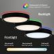 Briloner 3227-015 - LED loftlampe dæmpbar RGB-farver med sensor TALENA LED/24W/230V sort + fjernbetjening