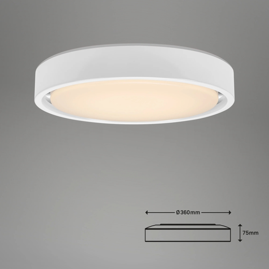 Briloner 3227-016 - LED RGB dæmpbart lysarmatur med sensor TALENA LED/24W/230V hvid + fjernbetjening