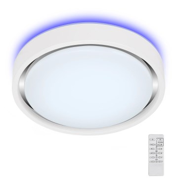 Briloner 3227-016 - LED RGB dæmpbart lysarmatur med sensor TALENA LED/24W/230V hvid + fjernbetjening