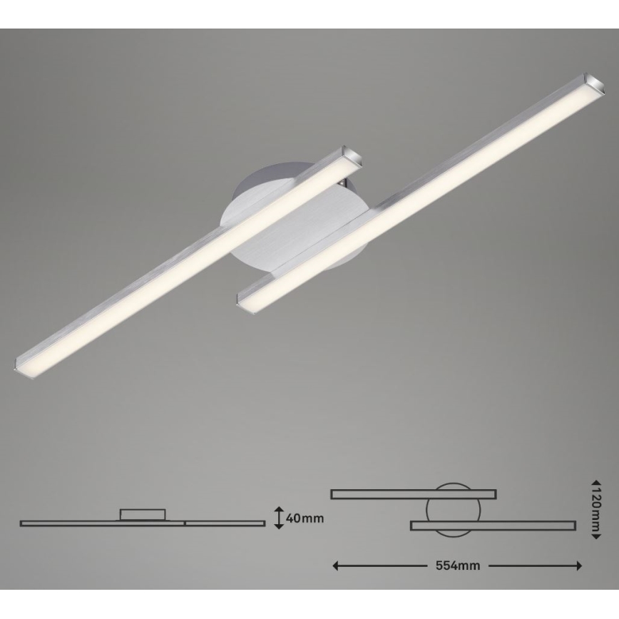 Briloner 3257-029 - LED loftlampe GO 2xLED/6W/230V