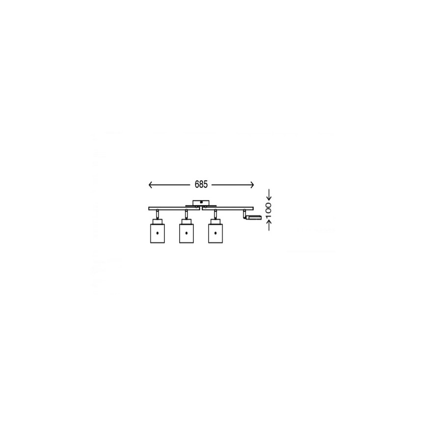 Briloner 3305-047 - LED spotlampe GLAM 4xLED/4,5W/230V
