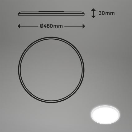 Briloner 3428-016 - LED loftlampe SLIM LED/30W/230V