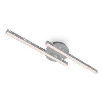 Briloner 3517-028 - LED loftlampe REY 2xLED/6W/230V skinnende krom