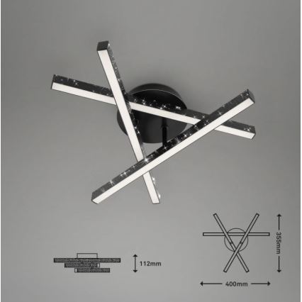 Briloner 3518-035 - LED loftlampe REY 3xLED/5W/230V