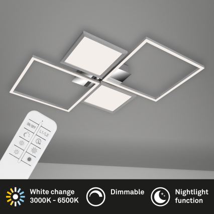 Briloner 3530-018 - LED loftlampe dæmpbar FRAME LED/40W/230V 3000-6500K + fjernbetjening