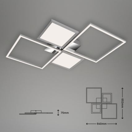 Briloner 3530-018 - LED loftlampe dæmpbar FRAME LED/40W/230V 3000-6500K + fjernbetjening