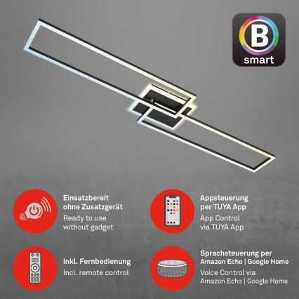 Briloner 3538-015 - LED pendel dæmpbar FRAME 2xLED/20W/230V 2700-6500K Wi-Fi Tuya + fjernbetjening
