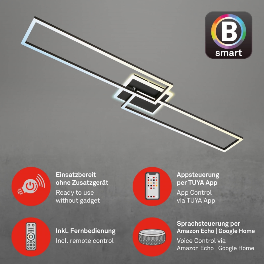 Briloner 3538-015 - LED pendel dæmpbar FRAME 2xLED/20W/230V 2700-6500K Wi-Fi Tuya + fjernbetjening