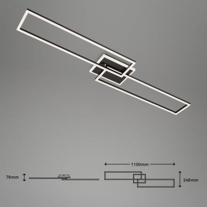 Briloner 3538-015 - LED pendel dæmpbar FRAME 2xLED/20W/230V 2700-6500K Wi-Fi Tuya + fjernbetjening