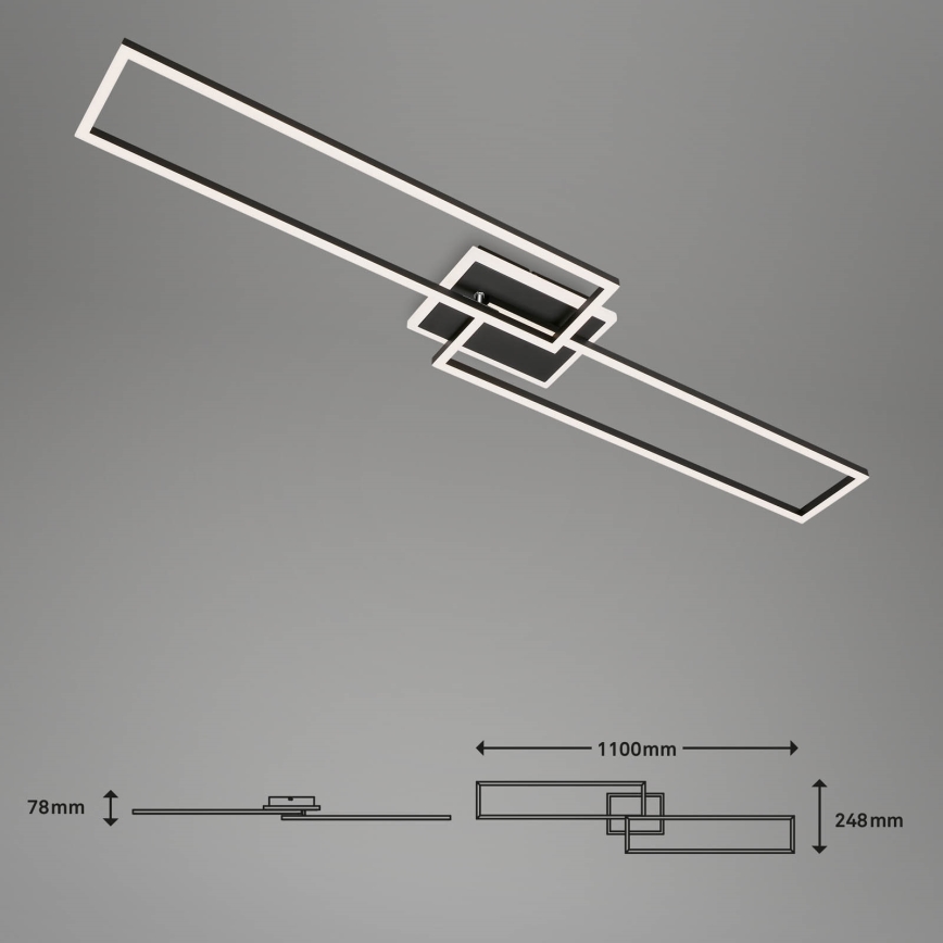 Briloner 3538-015 - LED pendel dæmpbar FRAME 2xLED/20W/230V 2700-6500K Wi-Fi Tuya + fjernbetjening