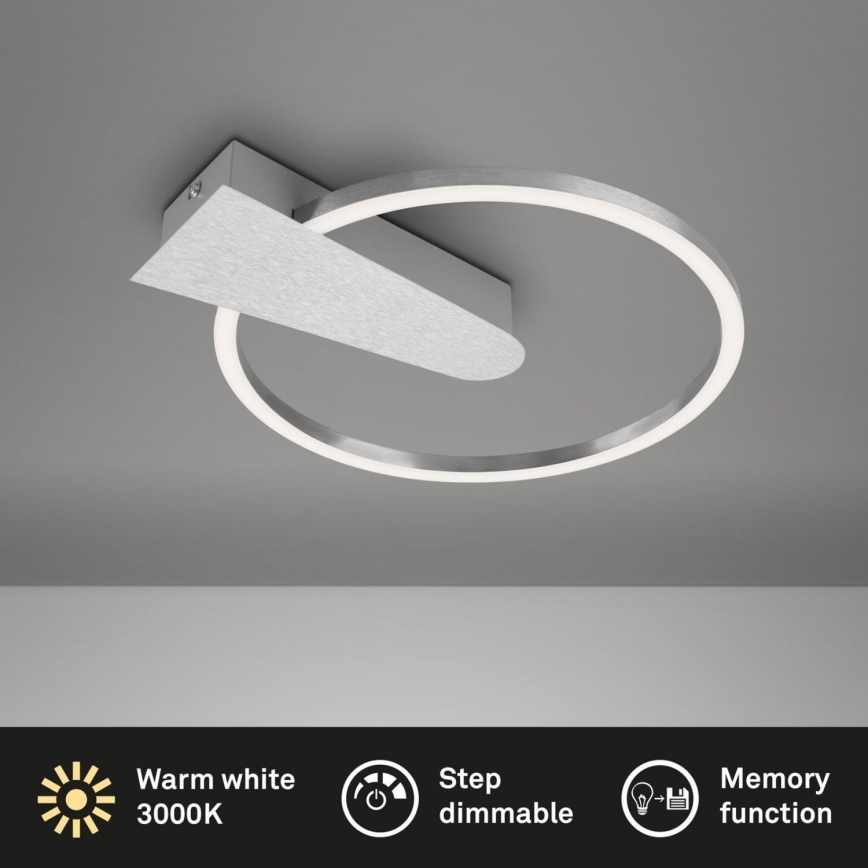 Briloner 3542-018 - LED loftlampe dæmpbar NICO LED/12W/230V mat krom