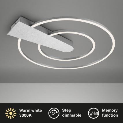 Briloner 3543-018 - LED loftlampe dæmpbar NICO LED/25W/230V mat krom