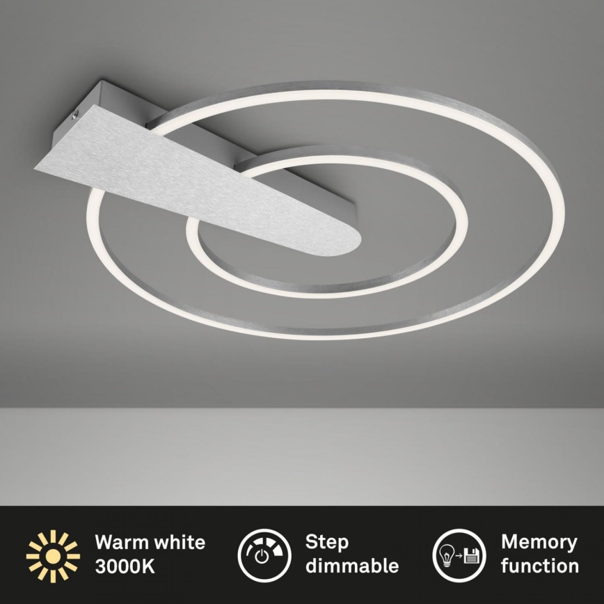 Briloner 3543-018 - LED loftlampe dæmpbar NICO LED/25W/230V mat krom