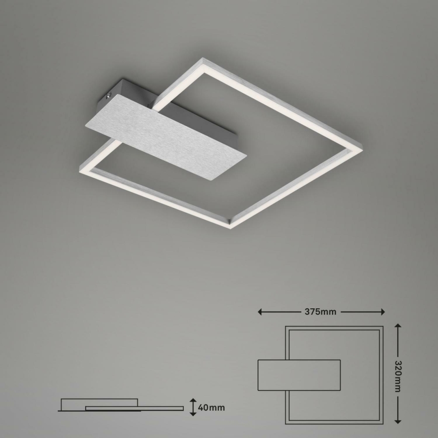 Briloner 3544-018 - LED loftlampe dæmpbar NICO LED/12W/230V mat krom