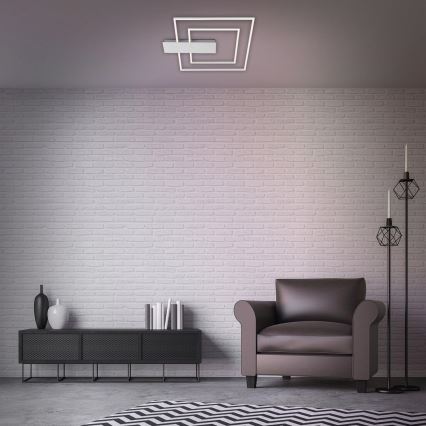 Briloner 3545-018 - LED loftlampe dæmpbar NICO LED/25W/230V mat krom