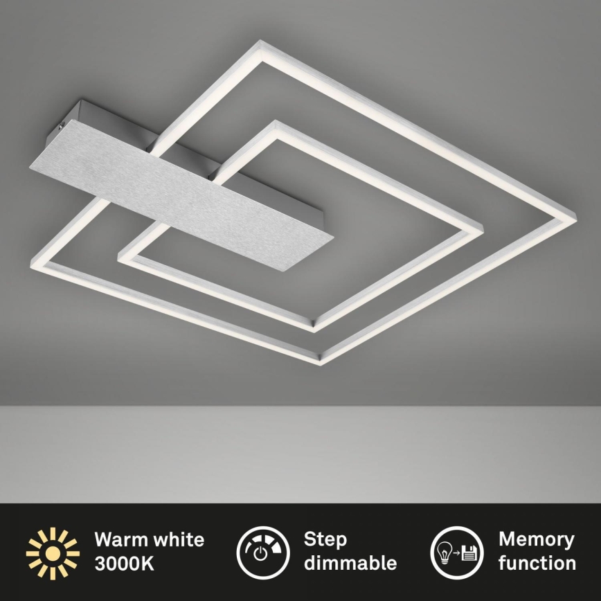 Briloner 3545-018 - LED loftlampe dæmpbar NICO LED/25W/230V mat krom