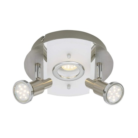 Briloner 3595-032 - LED spotlamper RIPOSO 1xLED/5W/230V + 2xGU10/3W