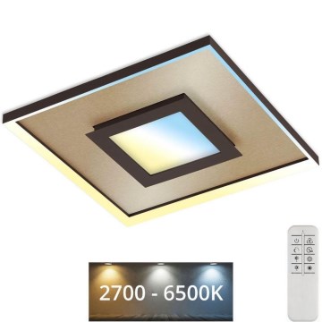 Briloner 3641-017 - LED loftlampe dæmpbar FRAME LED/30W/230V 2700-6500K guldfarvet + fjernbetjening