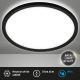 Briloner 3642-415 - LED loftlampe til badeværelse SLIM LED/19W/230V diameter 29 cm IP44 sort