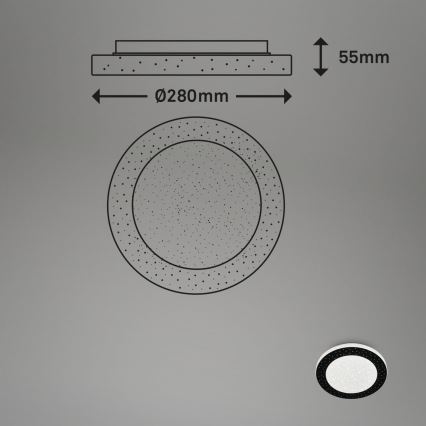 Briloner 3693-015 - LED loftlampe til badeværelse LED/15W/230V IP44 4000K diameter 28 cm