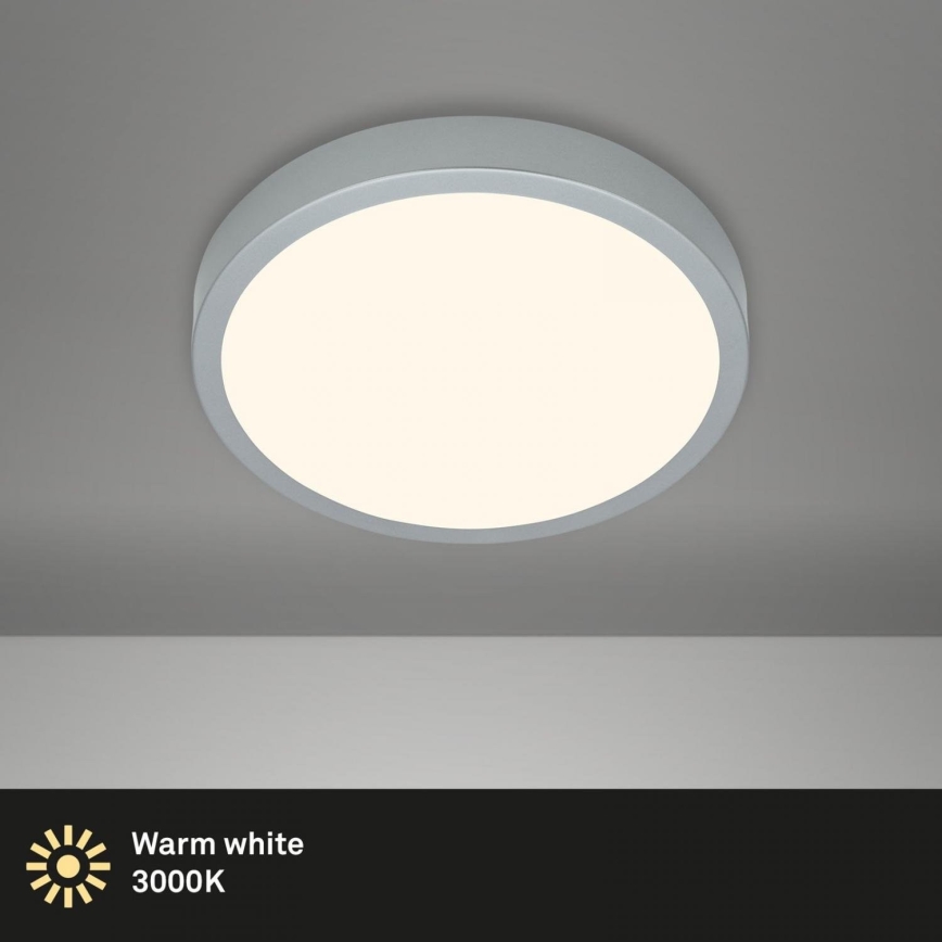 Briloner 3700-014 - LED loftlampe RUNA LED/16W/230V 3000K diameter 28 cm sølvfarvet