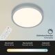 Briloner 3701-014 - LED loftlampe dæmpbar RUNA LED/18W/230V 2700-6500K sølvfarvet + fjernbetjening