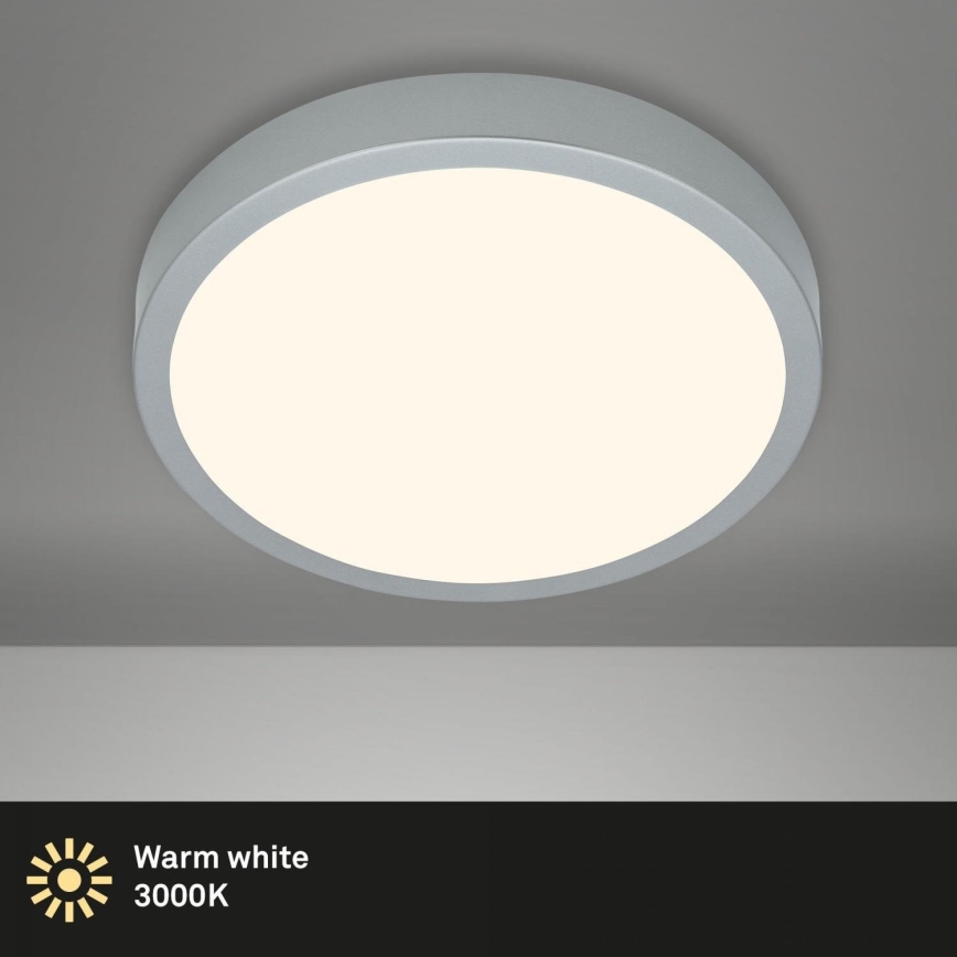 Briloner 3703-014 - LED loftlampe RUNA LED/24W/230V 3000K diameter 38 cm sølvfarvet