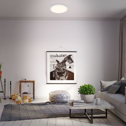 Briloner 3704-016 - LED loftlampe dæmpbar RUNA LED/22W/230V 2700-6500K hvid + fjernbetjening
