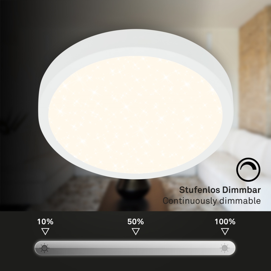Briloner 3704-016 - LED loftlampe dæmpbar RUNA LED/22W/230V 2700-6500K hvid + fjernbetjening