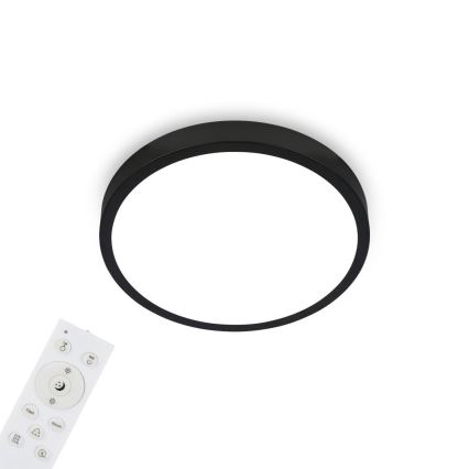 Briloner 3709-015 - LED loftlampe m. RGBW-farver dæmpbar LED/22W/230V 4000K diameter 38 cm sort + fjernbetjening