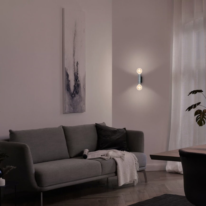 Briloner 3710-024 - RETRO væglampe 2xE27/10W/230V