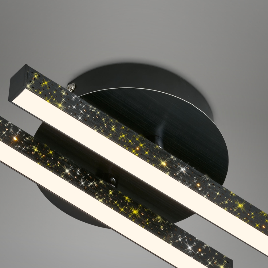 Briloner 3717-025 - LED loftlampe REY 2xLED/12W/230V sort