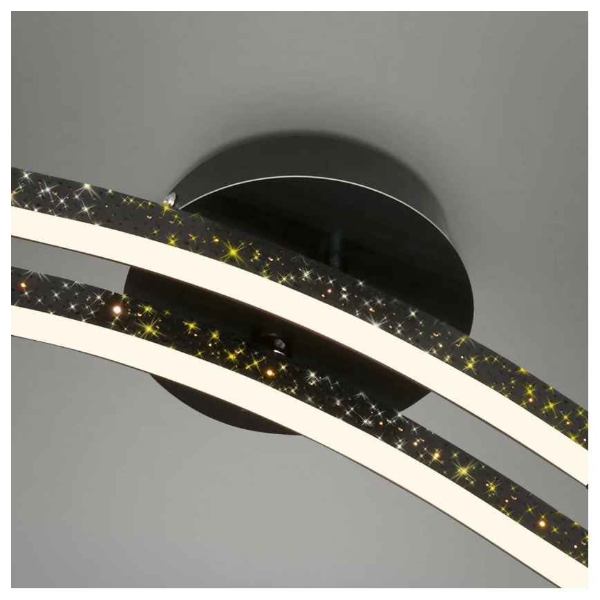 Briloner 3718-025 - LED loftlampe REY 2xLED/6W/230V sort