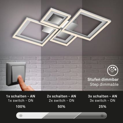 Briloner 3727-019 - LED loftlampe dæmpbar FRAME LED/38W/230V