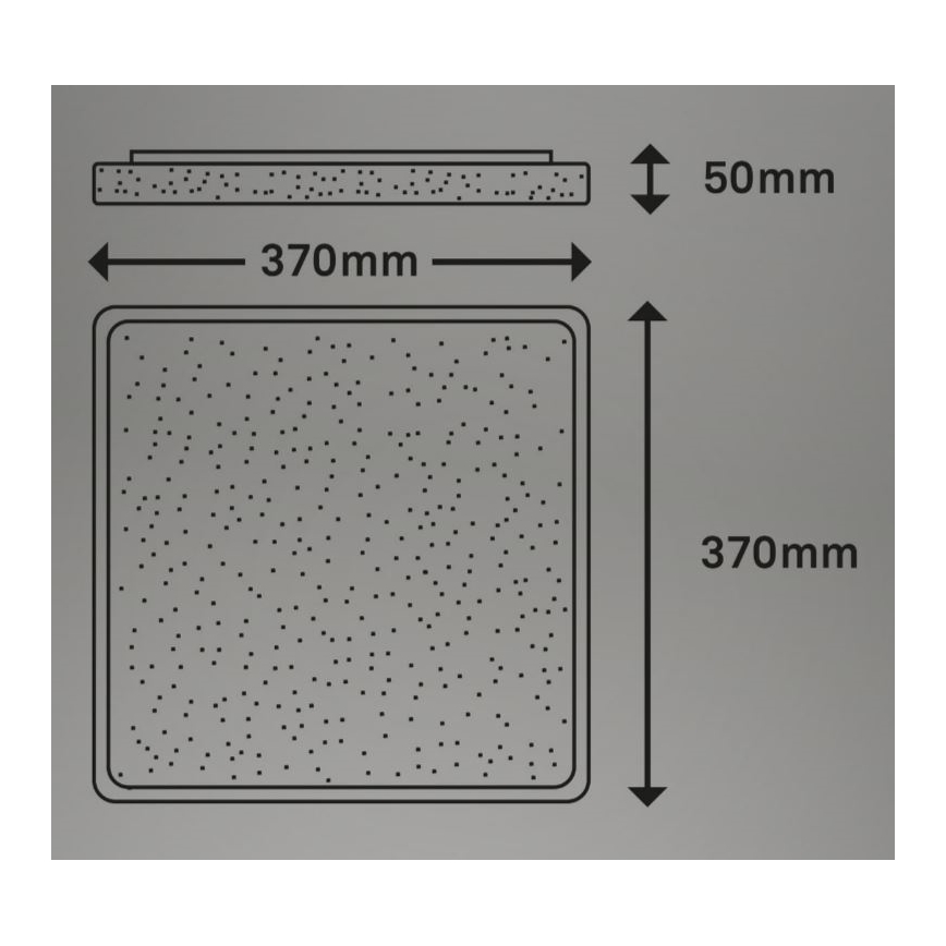 Briloner 3749-414 - LED loftlampe LINO LED/24W/230V mat krom