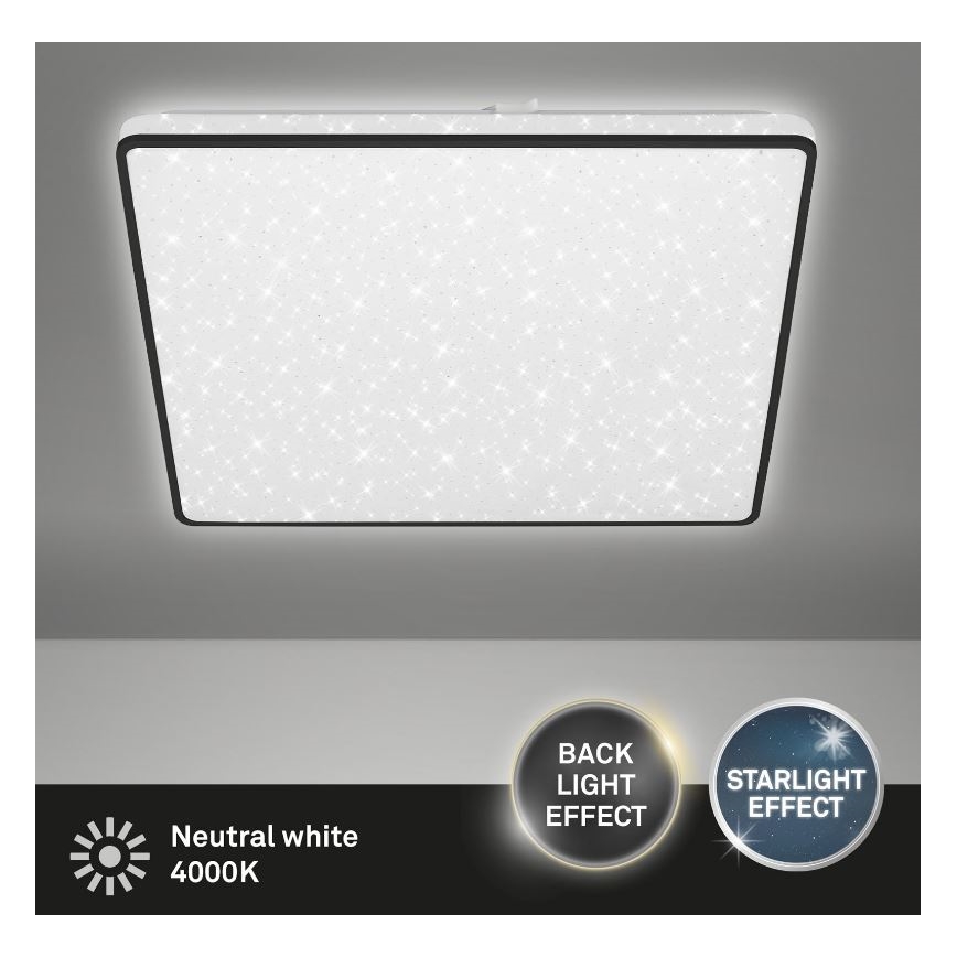 Briloner 3749-415 - LED loftlampe LINO LED/24W/230V sort
