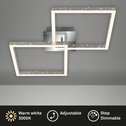 Briloner 3751-019 - LED loftlampe dæmpbar FRAME LED/20W/230V skinnende krom