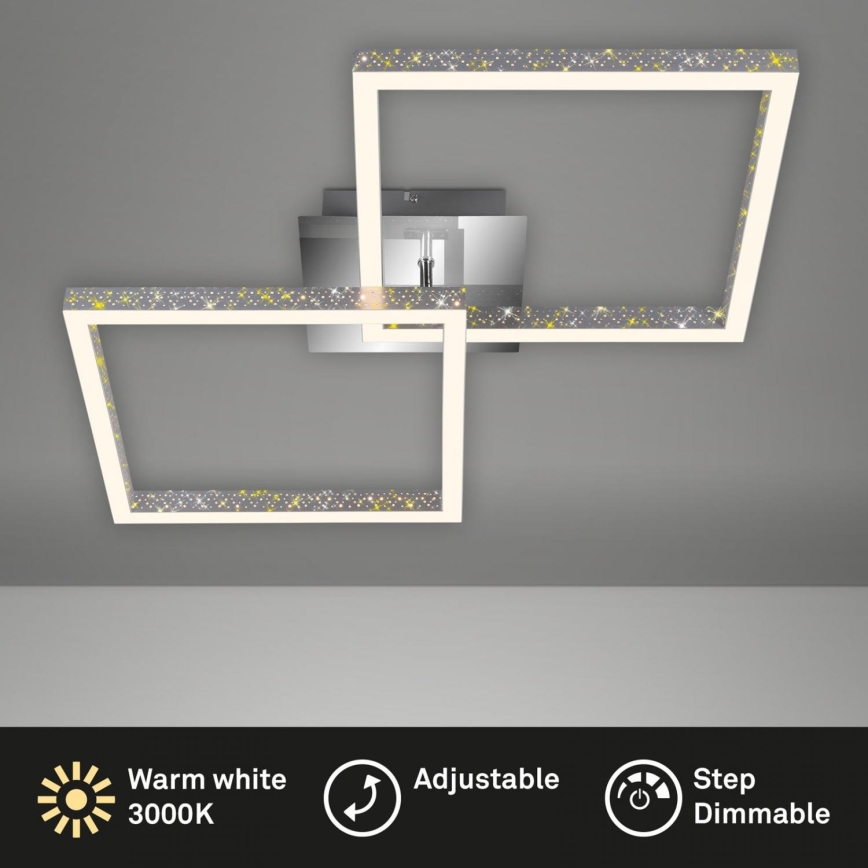 Briloner 3751-019 - LED loftlampe dæmpbar FRAME LED/20W/230V skinnende krom