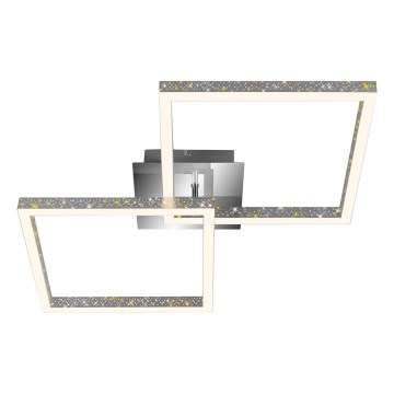 Briloner 3751-019 - LED loftlampe dæmpbar FRAME LED/20W/230V skinnende krom