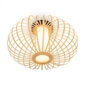Briloner 3759011 - Loftlampe 1xE27/10W/230V diameter 40 cm bambus