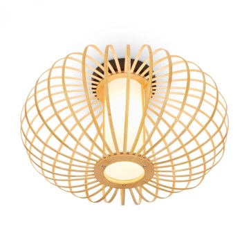 Briloner 3759011 - Loftlampe 1xE27/10W/230V diameter 40 cm bambus