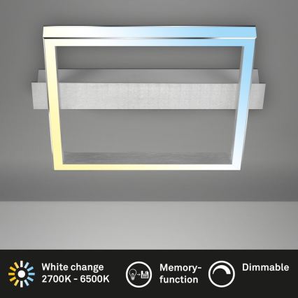 Briloner 3760-019 - Dæmpbar LED-loftlampe FRAME LED/23W/230V 2700-6500K 42x36 cm + fjernbetjening