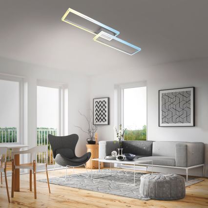 Briloner 3761019 - Dæmpbar LED-loftlampe LED/45W/230V 2700-6500K mat krom + fjernbetjening