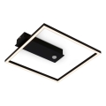 Briloner 3770-015 - FRAME LED loftlampe med bevægelses- og skumringssensor LED/14W/230V 3000K 30x32 cm sort