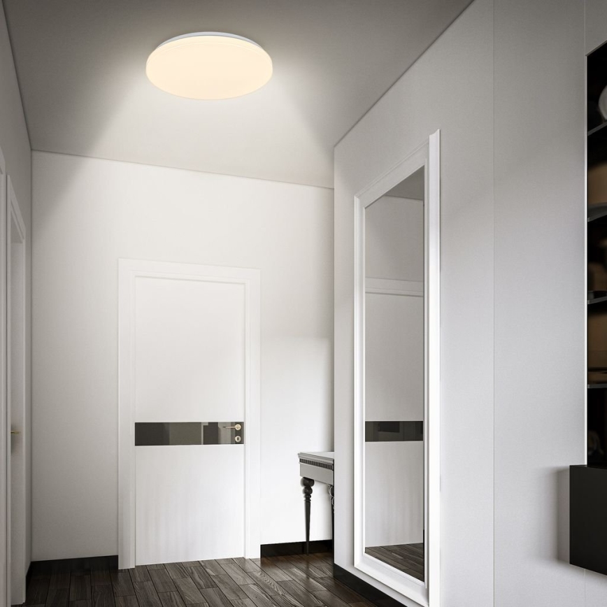 Briloner 3827-016 - LED loftlampe til badeværelse med sensor WALK LED/13W/230V IP54 Ø 27 cm hvid