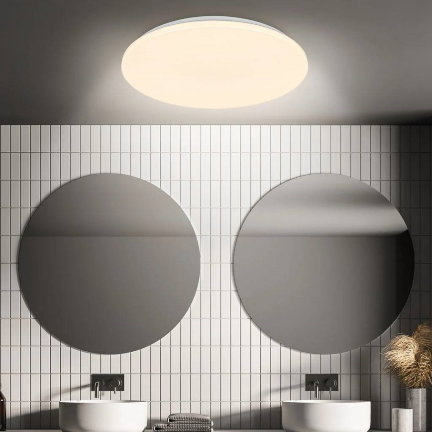 Briloner 3828-016 - Badeværelsesloftlampe med bevægelsessensor WALK LED/24W/230V IP54 Ø 35 cm hvid