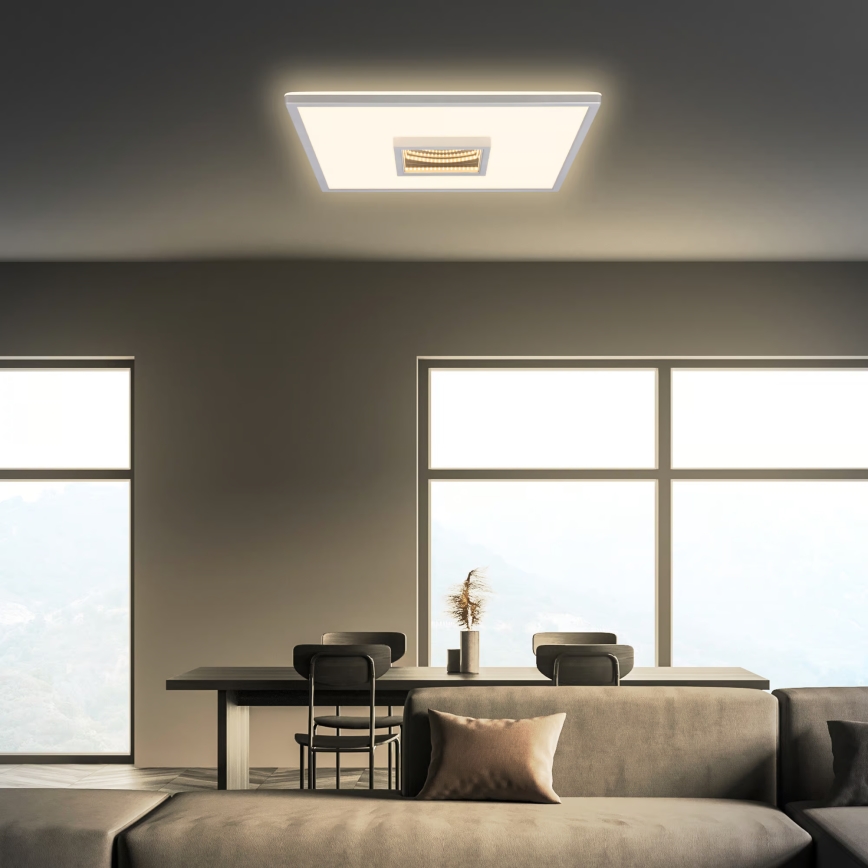 Briloner 3848014 - LED-loftlampe TORO LED/18W/230V 42x42 cm mat krom