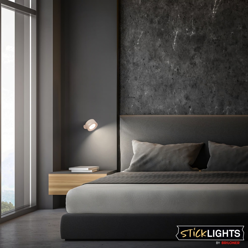 Briloner 3896011 - LED dæmpbar genopladelig væglampe TARI LED/1,6W/5V 1500 mAh beige